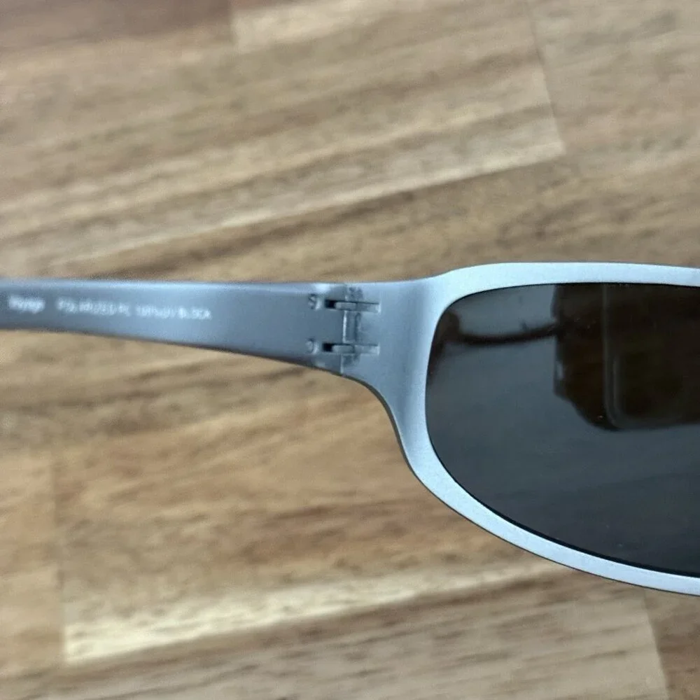 GTV Voyage Aluminum Polarized Sunglasses, Silver Frame Grey 64 15 132